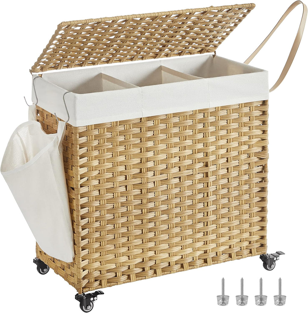 Laundry Hamper with Lid (37 Gal Capacity)