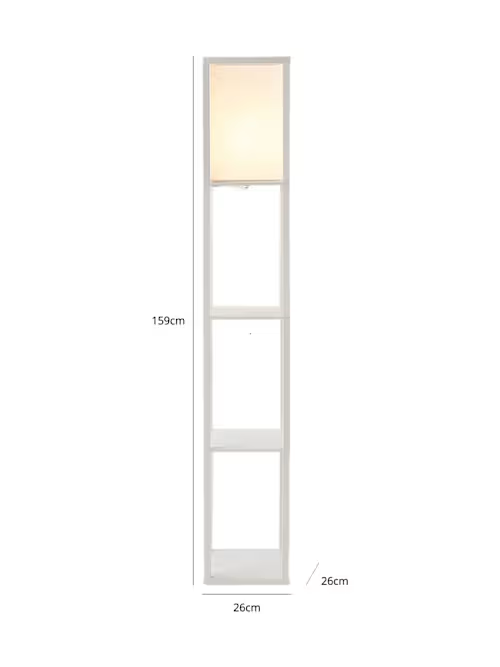 Floor Lamp with Fabric Shade
