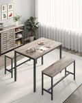Dining Table with 2 Benches
