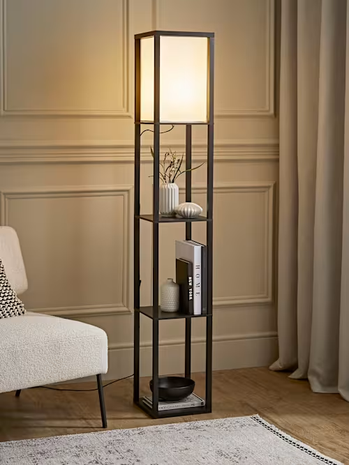 Floor Lamp with Fabric Shade