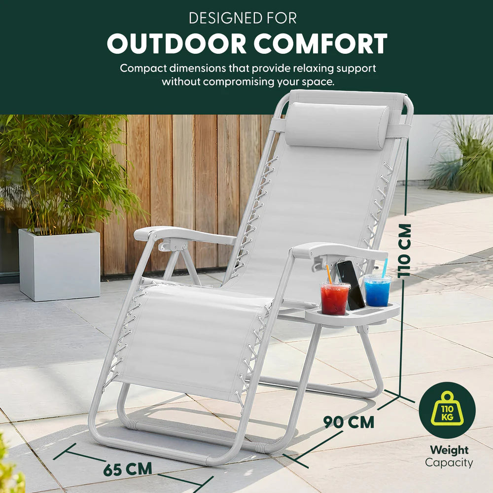 Set of 2 Zero Gravity Chairs
