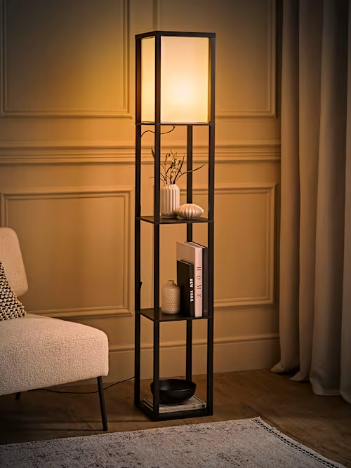 Floor Lamp with Fabric Shade