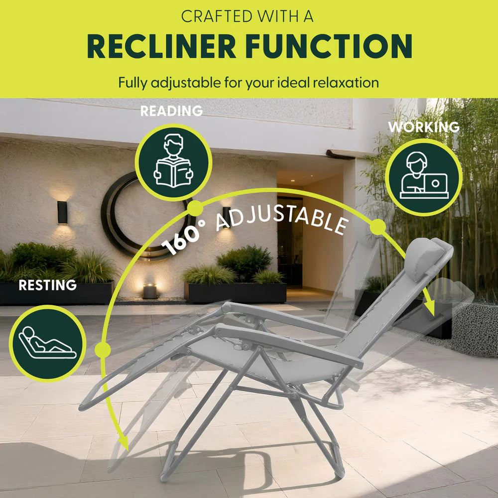 Set of 2 Zero Gravity Chairs