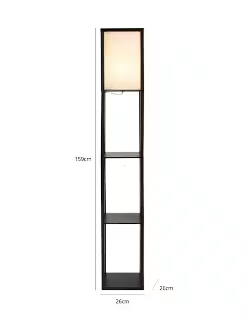 Floor Lamp with Fabric Shade