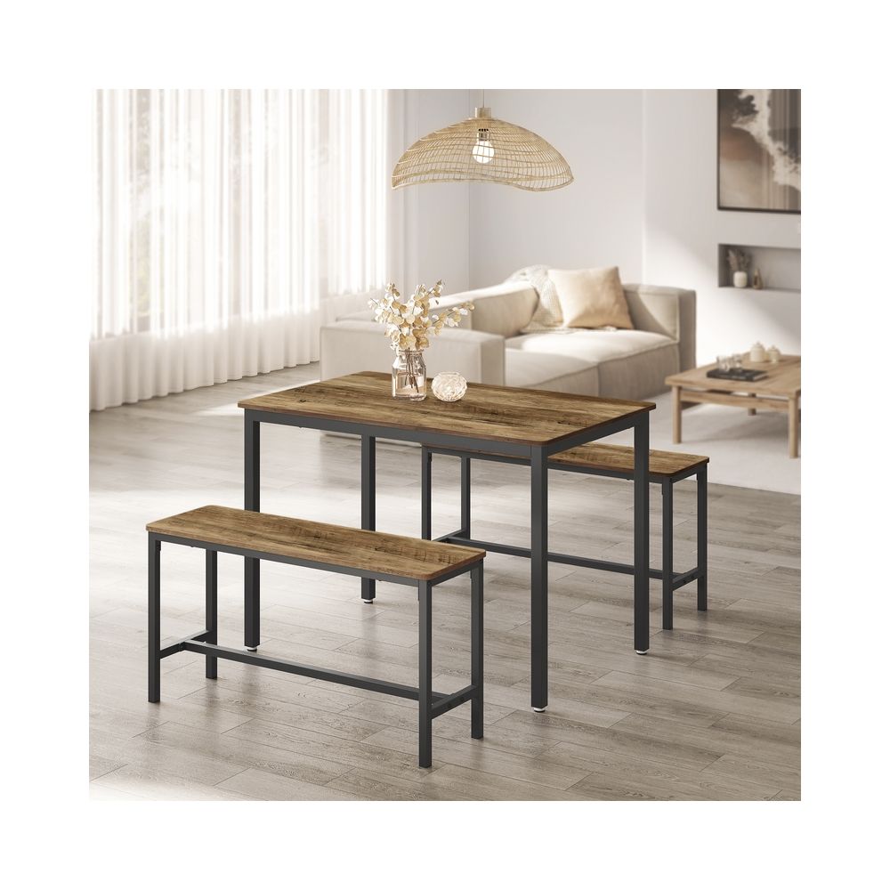 Dining Table with 2 Benches