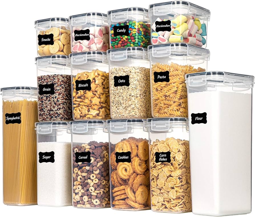 CHEFSTORY Airtight Food Storage Containers Set 14 PCS with lids for pantry